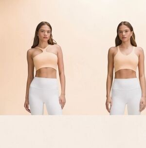 NWT Lululemon Peach Racerback Sports Bra Size-S/M